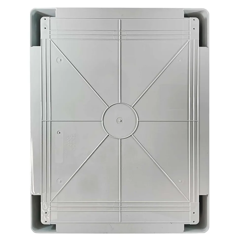Abs504024 Ide Coffret Abs étanche Ip54 500x400x240 Porte Opaque - Avec Plaque De Montage