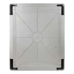 Abs504018 Ide Coffret Abs étanche Ip54 500x400x180 Porte Opaque - Avec Plaque De Montage