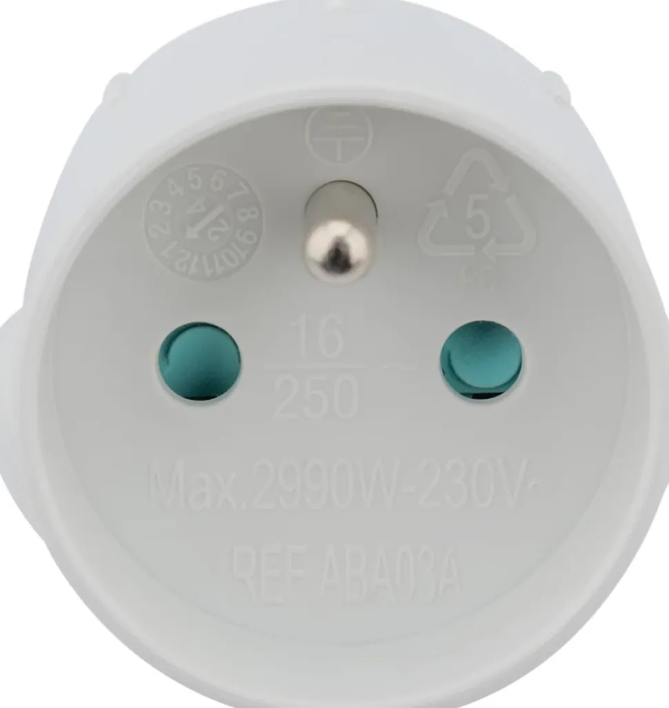 Adaptateur France - Royaume Uni Blanc - Zenitech