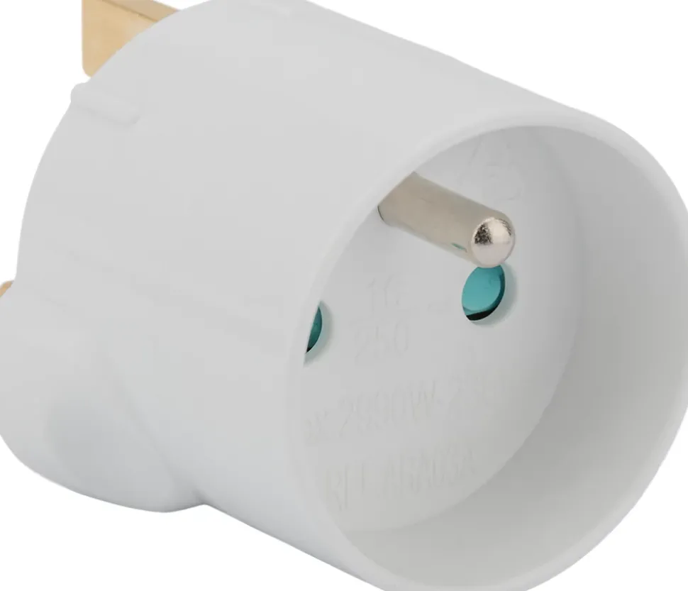 Adaptateur France - Royaume Uni Blanc - Zenitech