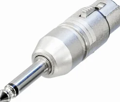 Adaptateur Jack 6.35 mâle vers XLR mono NEUTRIK