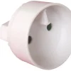 Adaptateur Mâle 6A en femelle 16A blanc