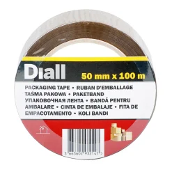 Adhésif d'emballage marron, 50 mm x 100 m