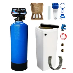 Adoucisseur D'eau Bi Bloc 16l Fleck 5600 Chronométrique Mécanique Complet Avec Accessoires