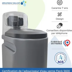 Adoucisseur D'eau 25l Fleck 5600 Sxt Complet Avec Accessoires