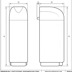Adoucisseur D'eau 8l Fleck 5600 Sxt Complet Avec Accessoires