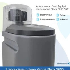 Adoucisseur D'eau 16l Fleck 5600 Sxt Complet Avec Accessoires