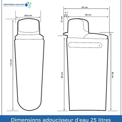 Adoucisseur D'eau 25l Fleck 5600 Sxt Volumétrique électronique