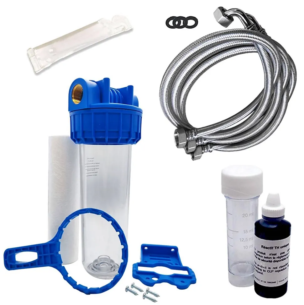 Adoucisseur D'eau 16l Vanne Fleck 5600 Sxt Complet Bac Blanc - Kit Essentiel