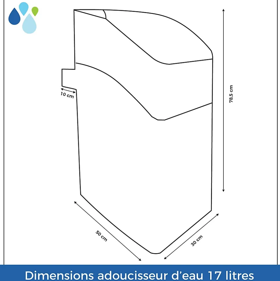 Adoucisseur D'eau Sans électricité Kube 8l Vanne Volumétrique Mécanique - Complet Avec Accessoires