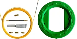 Aiguille tire-fil SNAKE en fibre de verre diamètre 3 mm, 30 mètres. Avec kit de réparation et carter de rangement
