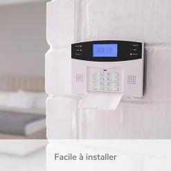 Alarme maison sans fil gsm 4G et 3 caméras wifi kit ip3