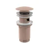 Alca Bonde pour lavabo clic-clac 5/4 " Avec trop-plein, Rose Gold (A392-RG-P)