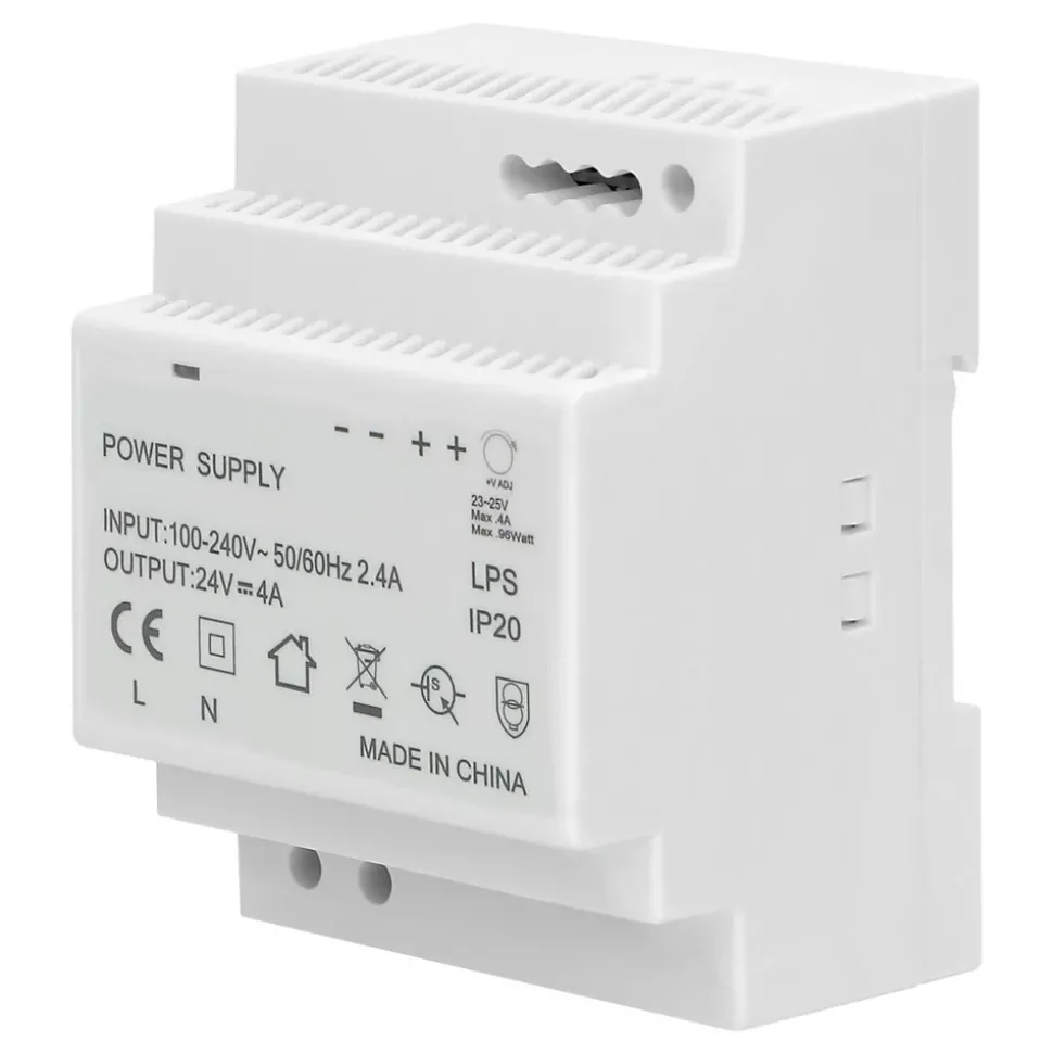 Alimentation Courant Continu 24v 4a 100w - 4 Modules - Transformateur 220v - 24v Cc