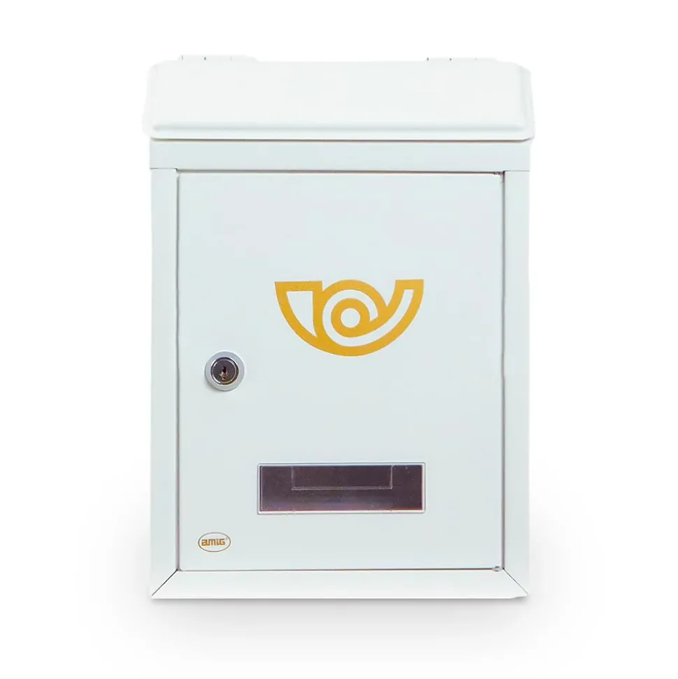 AMIG - Boîte aux lettres 2 MINI - 295 x 210 x 62 mm - Acier - Blanc
