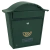 AMIG - Boîte aux lettres 1 - 370 x 360 x 105 mm - Acier - Vert