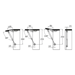 AMIG - Compas à gaz ouvert 95 - 8 kg - Gris