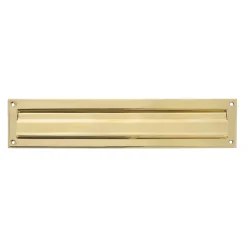 AMIG - Entrée de boîte aux lettres 2 - 342 x 73 mm - Laiton - Poli