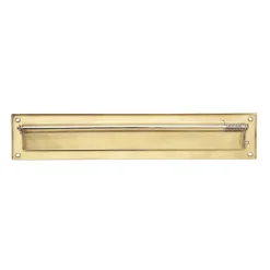 AMIG - Entrée de boîte aux lettres 2 - 342 x 73 mm - Laiton - Poli