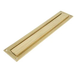 AMIG - Entrée de boîte aux lettres 2 - 342 x 73 mm - Laiton - Poli