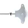 AMIG - Poulie plastique 11 - M6 x 60 mm - Acier - Zingué