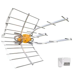 Antenne d'extérieur Televes Ellipse 148921 pour chaînes TNT gain 40 dB alimentation sous 24V