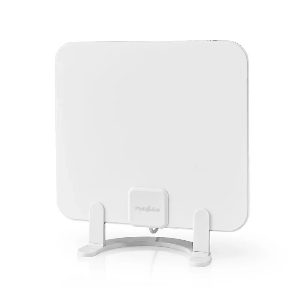 Antenne HDTV d'Intérieur 0 - 25 km Gain de 30 dB FMVHFUHF Blanche NEDIS