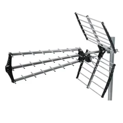 Antenne TNT Trinappe Gain 18dB + Amplificateur tnt 2 Sorties HDSAT