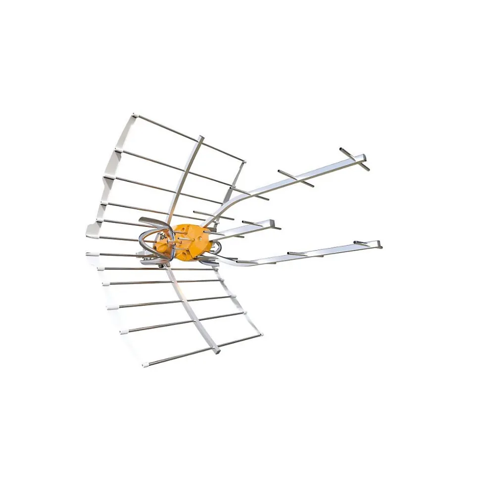148921 Antenne TV Rateau Terrestre Ellipse UHF (C21-48) G 38dBi LTE700 + Alimentation 12V TELEVES