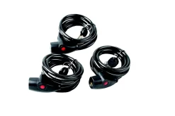 Antivol pour vélo Smith & Locke Noir 1800 x 90mm, lot de 3