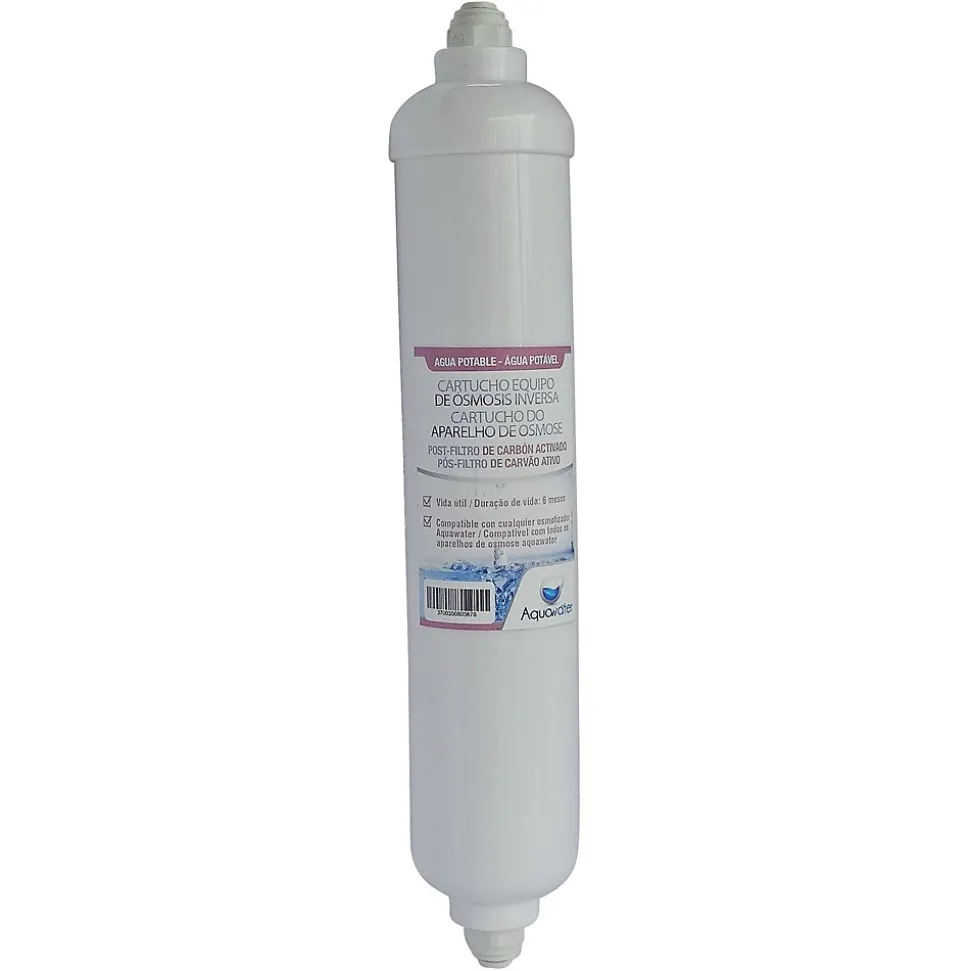 Aquawater - Cartouche Post-Filtre Osmoseur - Anti goût et anti odeurs - 6 mois