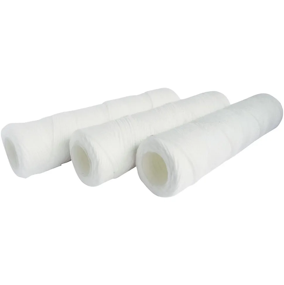 Aquawater - Lot de 3 cartouches filtrantes bobinées 20 microns - Taille standard 10 - Durée 12 mois