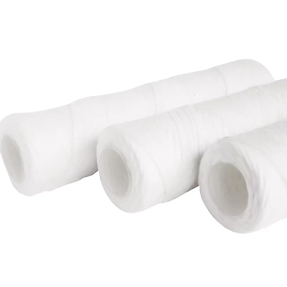Aquawater - Lot de 3 cartouches filtrantes bobinées 20 microns - Taille standard 10 - Durée 12 mois
