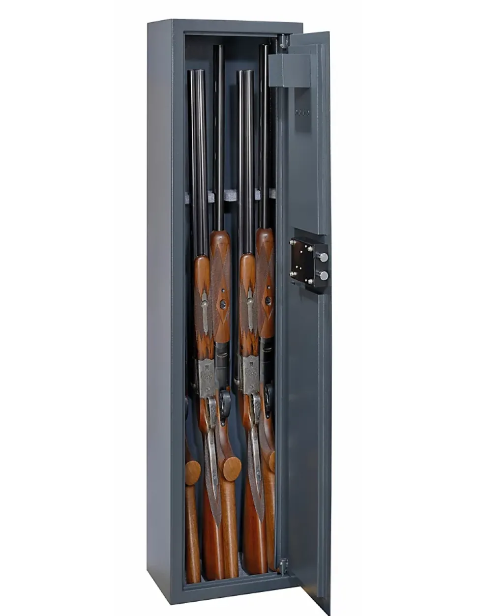 Armoire à fusils Brissac, fermeture par clé, 2 pênes, capacité de 5 fusils - THIRARD