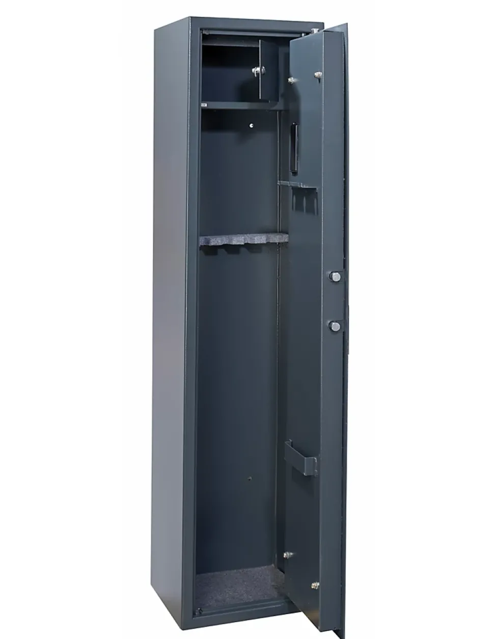 Armoire à fusils Cardiff, fermeture électronique à code, 2 pênes, capacité de 5 fusils - THIRARD