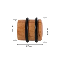 Arrête de porte Smith & Locke en bois mat