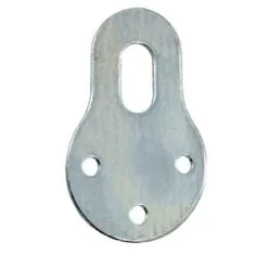 4 attaches-éléments Acier zingué l. 22 x H. 40 mm