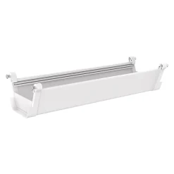 Bac de gestion de câbles Skegness plastique 55 x 18 x 12 cm blanc pro.tec