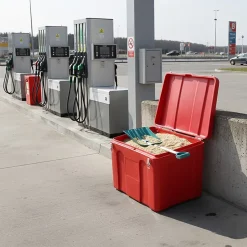 Bac à sable incendie/ à sel de déneigement 140l + pelle- lot de 16