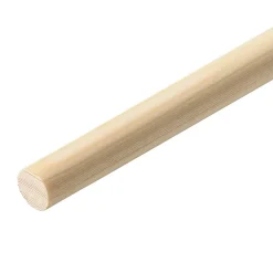 Baguette ronde lisse pour tourillon en pin Ø.12 mm x L.2,40 m