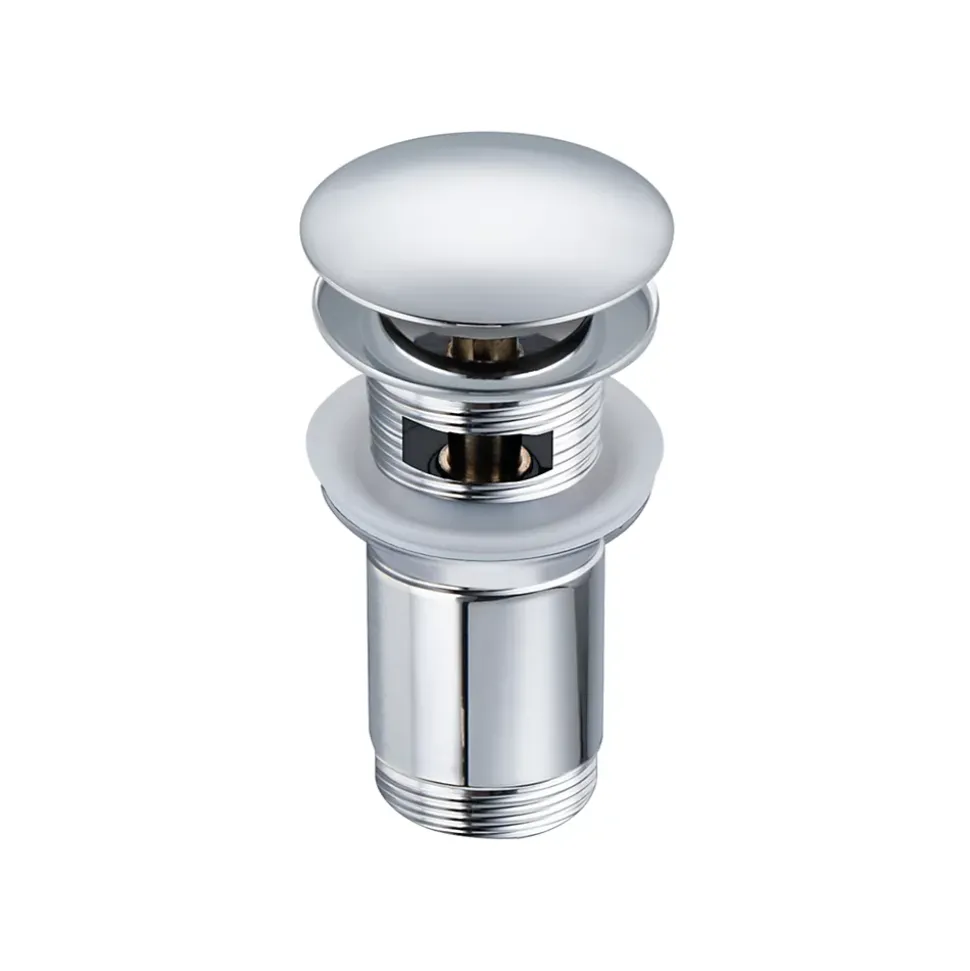 Balneo Bonde clic-clac avec trop-plein, pour lavabo, finition chrome, laiton