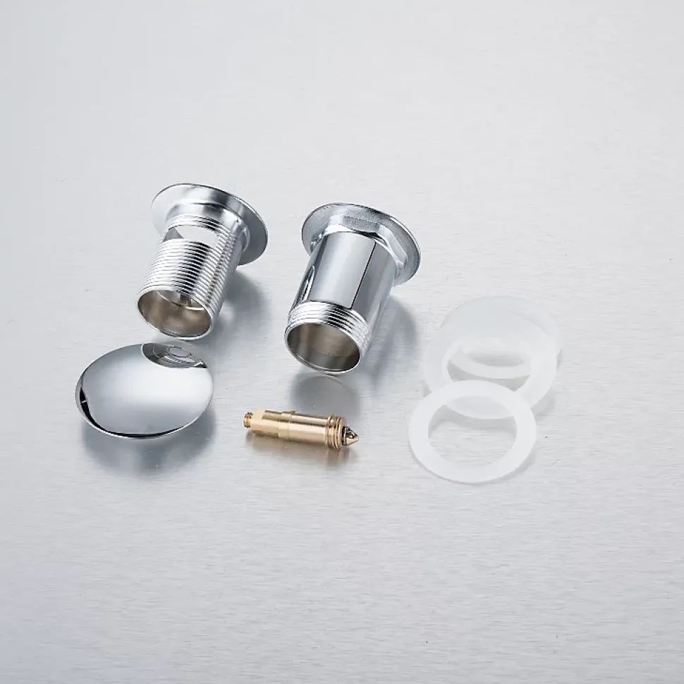 Balneo Bonde clic-clac avec trop-plein, pour lavabo, finition chrome, laiton