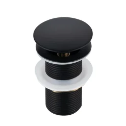 Balneo Bonde clic-clac sans trop-plein, pour lavabo, finition noir, laiton