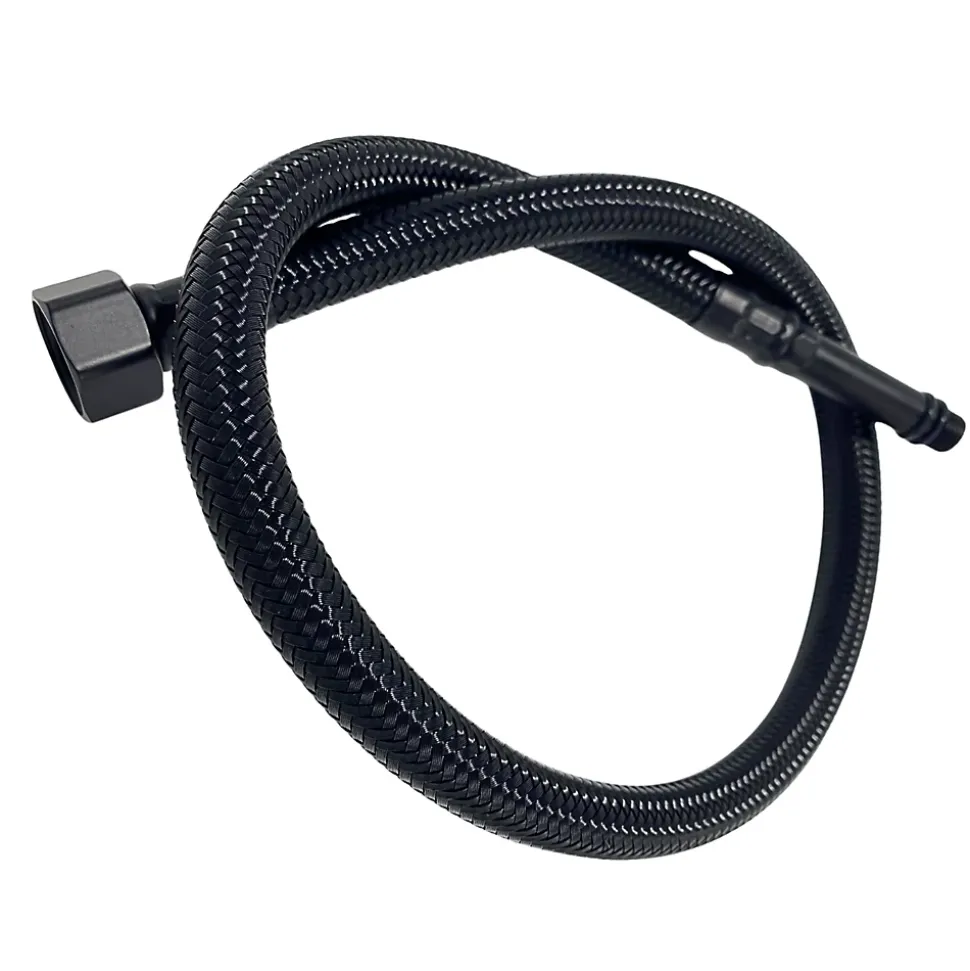 Balneo Flexible de raccordement pour robinet 3/8" x M10 50 cm tuyau PEX noir durable
