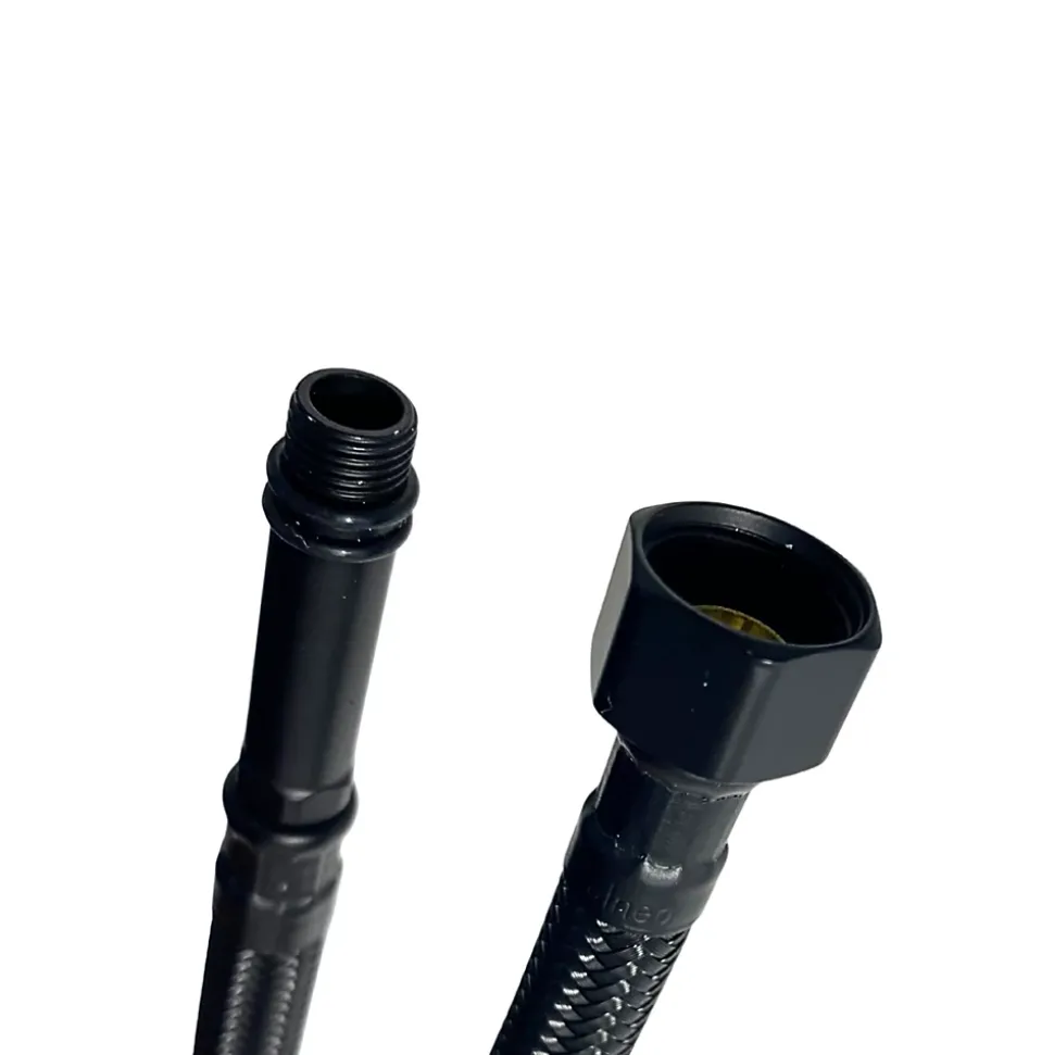 Balneo Flexible de raccordement pour robinet 3/8" x M10 50 cm tuyau PEX noir durable