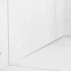 Balneo Profilé murale inclinée à gauche pour douche 120cm, acier inoxydable, finition inox, Pente de 1,5%
