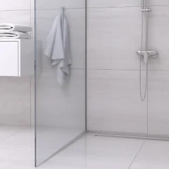 Balneo Profilé murale inclinée à gauche pour douche 120cm, acier inoxydable, finition inox, Pente de 1,5%
