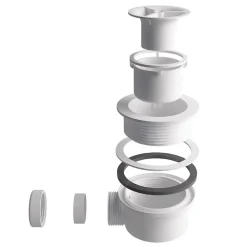 Balneo Siphon 87mm, pour receveurs de douche, hautere 87mm, Stone Tray