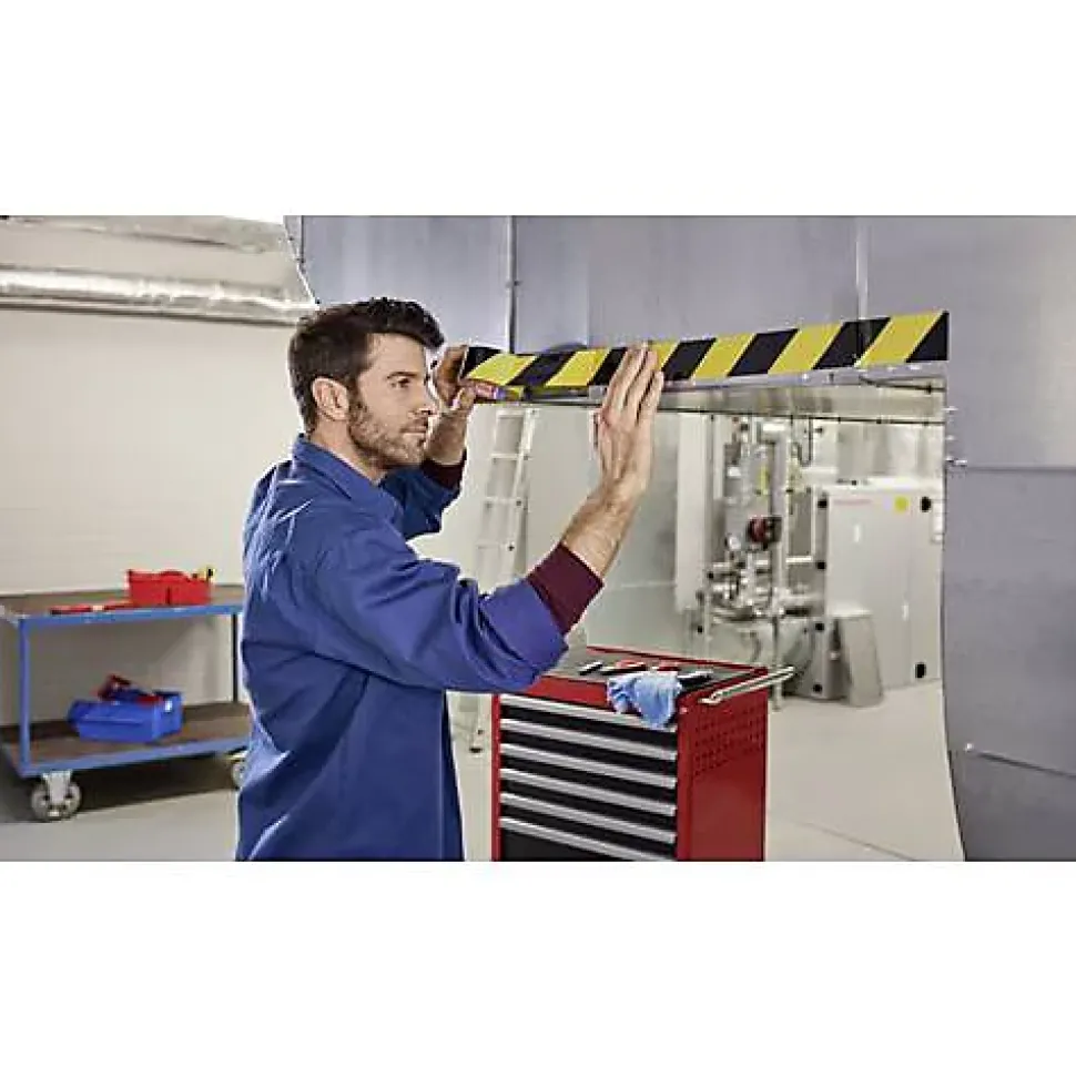 Bande adhésive de marquage tesa Signal Premium 58134-00000-00 rouge et blanc 50 mm x 66 m