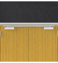 Bandeau Ferme portes double à force réglable 1 à 3 tirant gauche blanc Ensemble 2 Vantaux